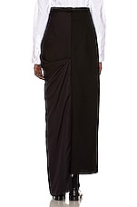 The Row Axel Skirt in Black, view 4, click to view large image.