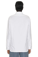 The Row Derica Shirt in White, view 3, click to view large image.