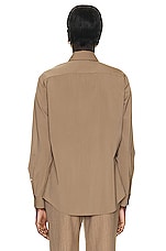 The Row Blaga Shirt in Toffee, view 3, click to view large image.