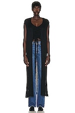 The Row Senaia Vest in Black, view 1, click to view large image.
