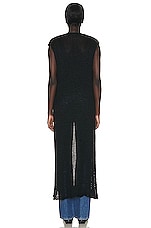 The Row Senaia Vest in Black, view 3, click to view large image.
