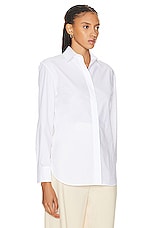 The Row Derica Shirt in White, view 2, click to view large image.
