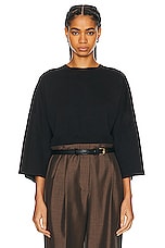 The Row Issi Top in Black, view 1, click to view large image.