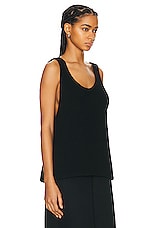 The Row Winnie Top in Black, view 2, click to view large image.