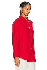 The Row Andra Shirt in GOJI BERRY, view 2, click to view large image.