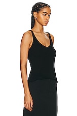 The Row Favana Top in BLACK, view 2, click to view large image.