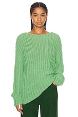 The Row Marnie Top in GREEN, view 1, click to view large image.
