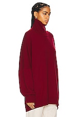 The Row Vinicius Top in Burgundy, view 2, click to view large image.