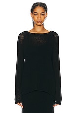 The Row Fausto Top in BLACK, view 1, click to view large image.