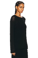 The Row Fausto Top in BLACK, view 2, click to view large image.