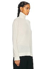 The Row Fulton Turtleneck in IVORY, view 2, click to view large image.