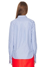 The Row Metis Shirt in Steel Blue, view 4, click to view large image.