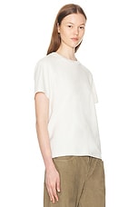 The Row Calibi Top in White, view 2, click to view large image.