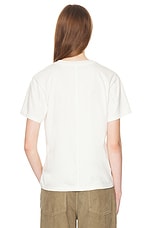 The Row Calibi Top in White, view 3, click to view large image.