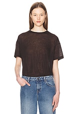 The Row Lila Top in Dark Brown, view 1, click to view large image.