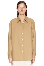 The Row Tansy Shirt in Beige | FWRD