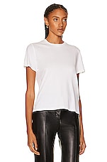 The Row Wesler T-Shirt in Bright White, view 2, click to view large image.