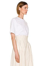The Row Chiara Top in White, view 2, click to view large image.