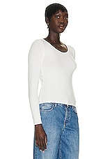 The Row Raya Top in White, view 2, click to view large image.