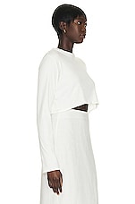 The Row Ames Top in White, view 2, click to view large image.