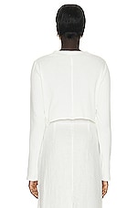 The Row Ames Top in White, view 3, click to view large image.