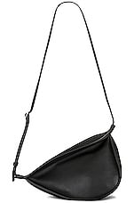 The Row Small Slouchy Banana Bag in Black PLD, view 1, click to view large image.