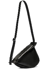 The Row Small Slouchy Banana Bag in Black PLD, view 4, click to view large image.