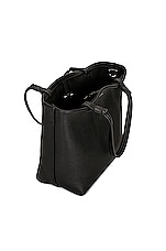 The Row Small Park Tote Shopper Bag in Black PLD, view 5, click to view large image.