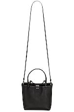 The Row Small Park Tote Shopper Bag in Black PLD, view 6, click to view large image.