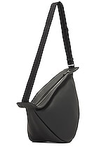 The Row Large Slouchy Banana Bag in Black PLD, view 4, click to view large image.