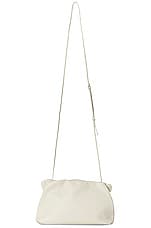 The Row Bourse Grain Leather Clutch in Ivory, view 1, click to view large image.