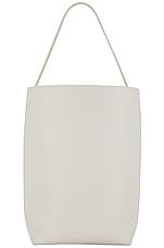 The Row Large Park Tote Bag in Ivory, view 1, click to view large image.