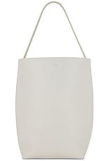 The Row Large Park Tote Bag in Ivory, view 3, click to view large image.
