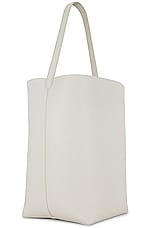 The Row Large Park Tote Bag in Ivory, view 4, click to view large image.