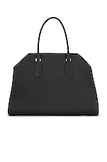 The Row Geo Margaux Top Handle Bag in Black | FWRD