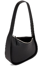 The Row Leather Half Moon Bag in Black, view 5, click to view large image.