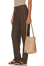 The Row Medium North South Park Tote in Dark Taupe, view 2, click to view large image.