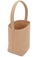 The Row Small North South Park Tote in Dark Taupe, view 5, click to view large image.