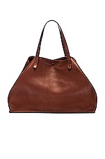 The Row XL Idaho Tote Bag in Cognac SHG, view 3, click to view large image.