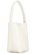 The Row Small North South Park Tote Bag in Ivory SHG, view 3, click to view large image.
