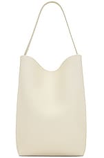 The Row Large North South Park Tote in Ivory, view 1, click to view large image.