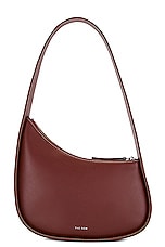 The Row Half Moon Bag in Cherry Wood PLD FWRD