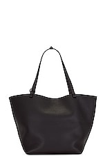 The Row Park Three Tote Bag in Black SHG, view 3, click to view large image.