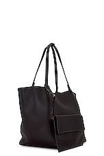 The Row Park Three Tote Bag in Black SHG, view 4, click to view large image.