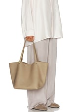 The Row Park Three Tote Bag in Light Taupe Pld, view 2, click to view large image.