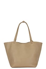 The Row Park Three Tote Bag in Light Taupe Pld, view 3, click to view large image.