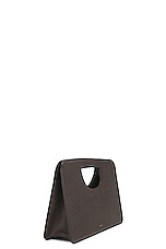 The Row Ew Austin Top Handle Bag in Dark Brown PLD, view 4, click to view large image.