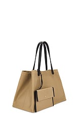 The Row XL Idaho Tote Bag in Beige SHG, view 4, click to view large image.