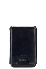The Row Boxy Card Case in Black, view 1, click to view large image.