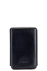 The Row Boxy Card Case in Black, view 2, click to view large image.